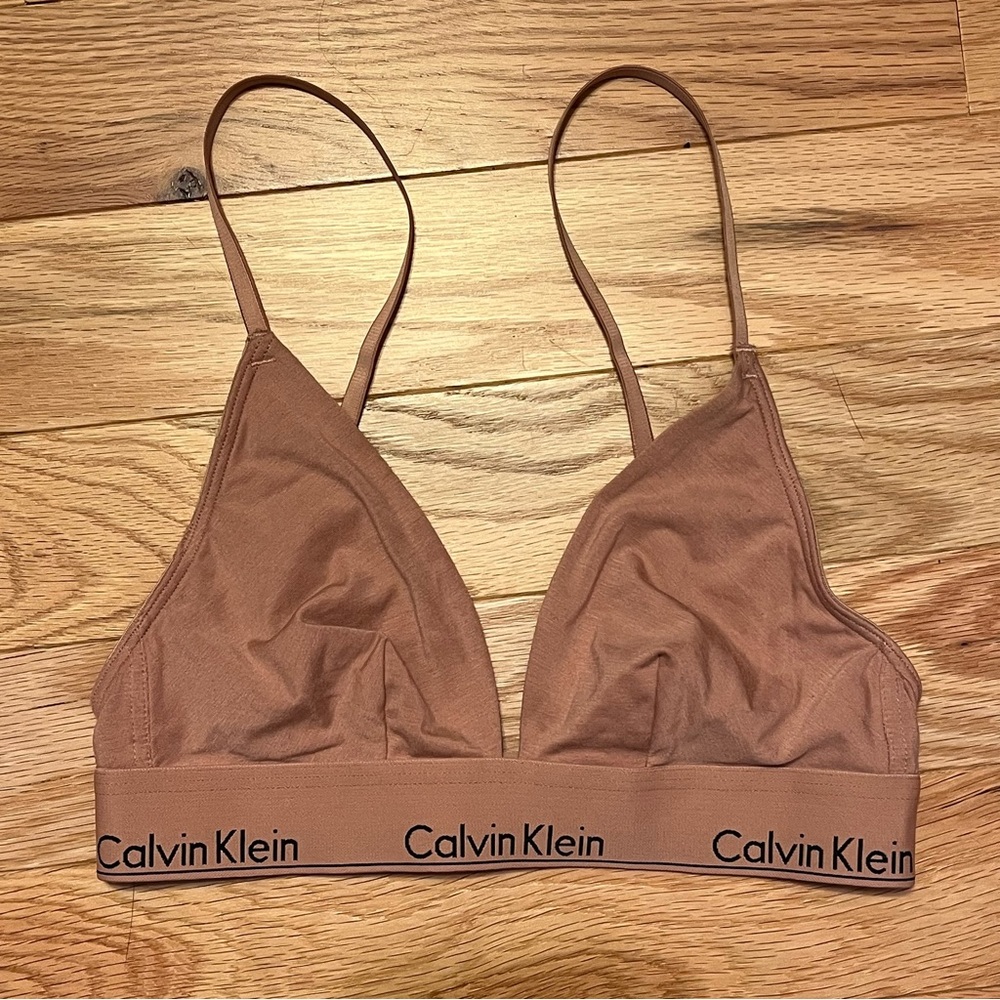 Nude Calvin Klein bra